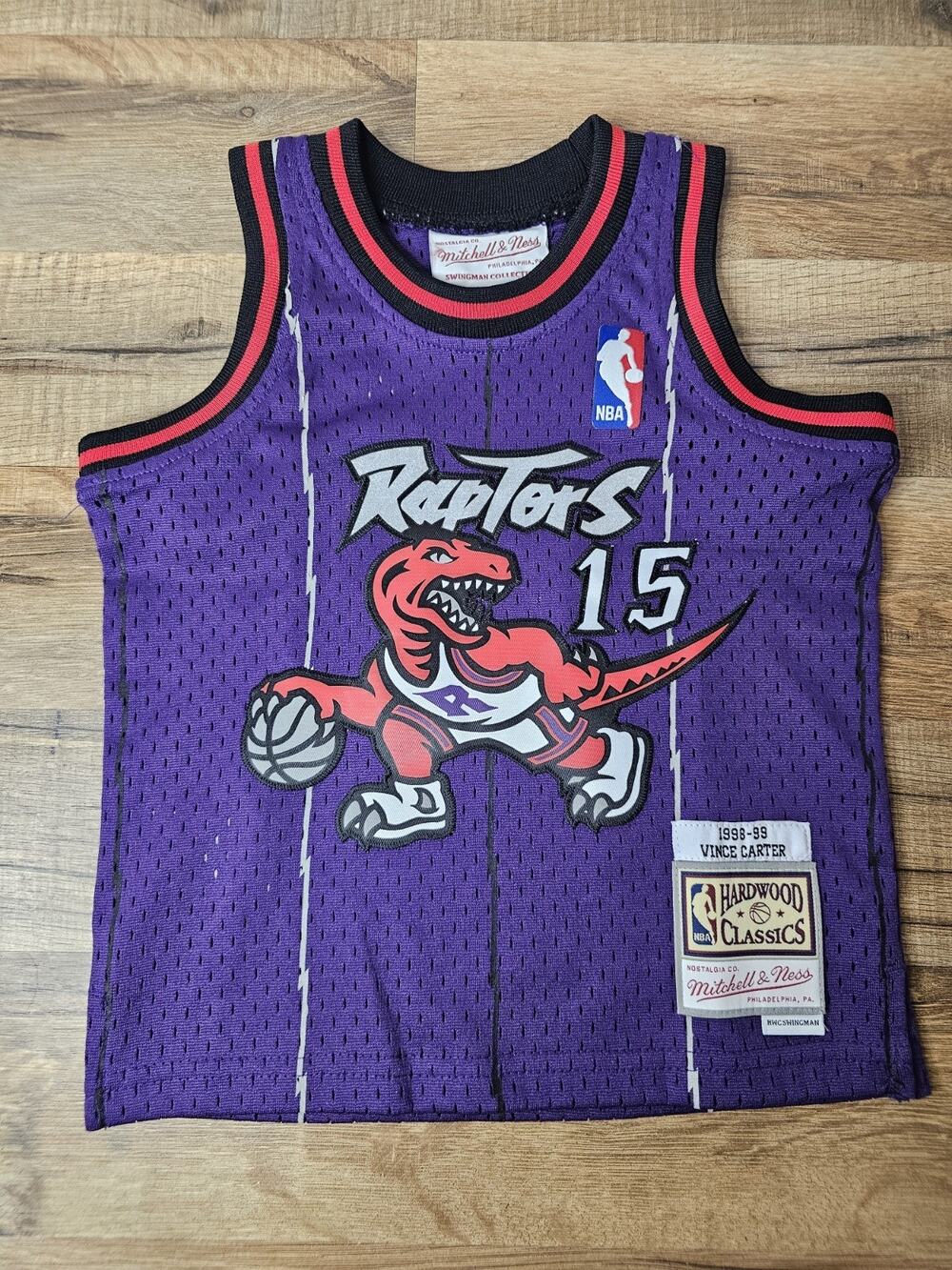 Infant Mitchell & Ness Vince Carter Purple Toronto Raptors 1998/99 Hardwood 12 M